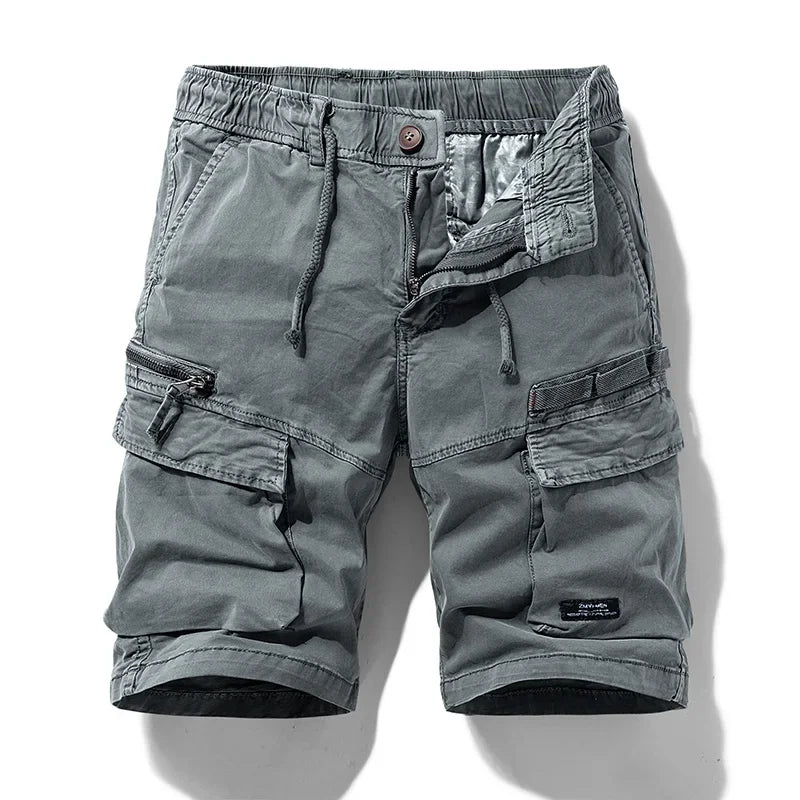 New Men Summer Cotton Cargo Camouflage Shorts Men Clothing Casual Breeche Bermuda Beach Jogger Shorts Male Hot Dropshipping