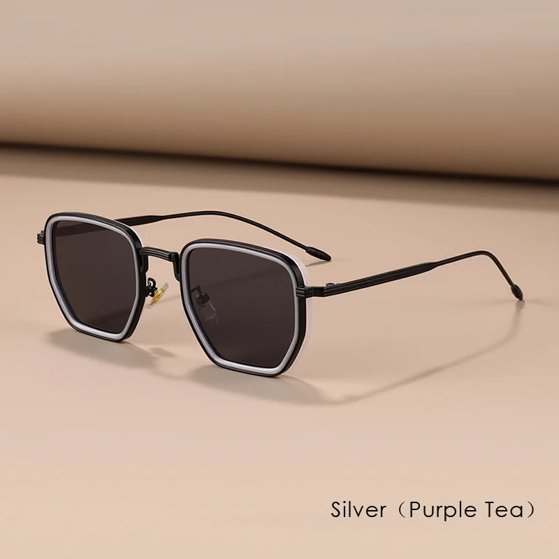 Square Frame Sunglasses UV400, Oversized Full Frame Design with Polarized Lenses, Fashion Sun Protection for Daily Wear