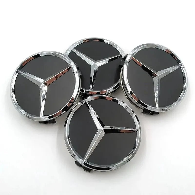 4pcs 75mm Car Wheel Center Hub Caps Cover For Mercedes Benz AMG A B G R Class GLA GLK W176 W108 W168 W204 W251 W463 Accessories