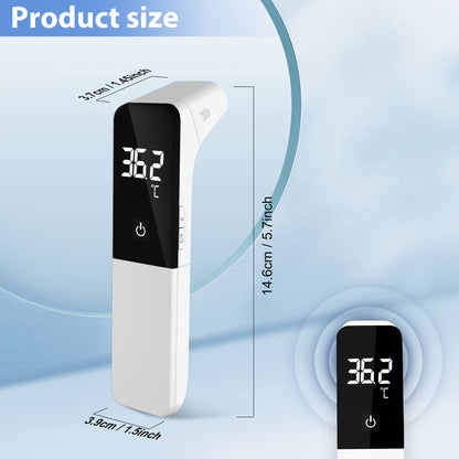 ALPHAMED Medical-Grade Infrared Ear & Forehead Thermometer for Adults - Dual Mode, 1° Fast Reading, Unit Switch, LCD Display, Accurate Temperature Measurement (Batteries Not Included), Home Health Monitoring, Sleek Design, U