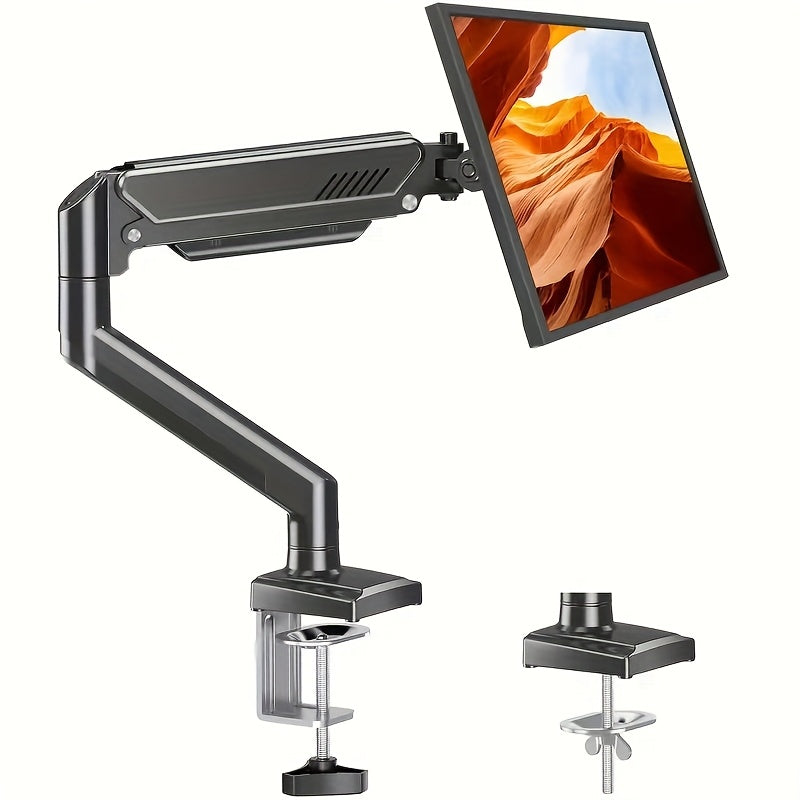 Adjustable Dual Monitor Stand for 33.02-81.28 cm Screens, Supports up to 9.03 KG, Tilt and Swivel, VESA 75x75/100x100, Space-Saving Design Suitable for Home and Office