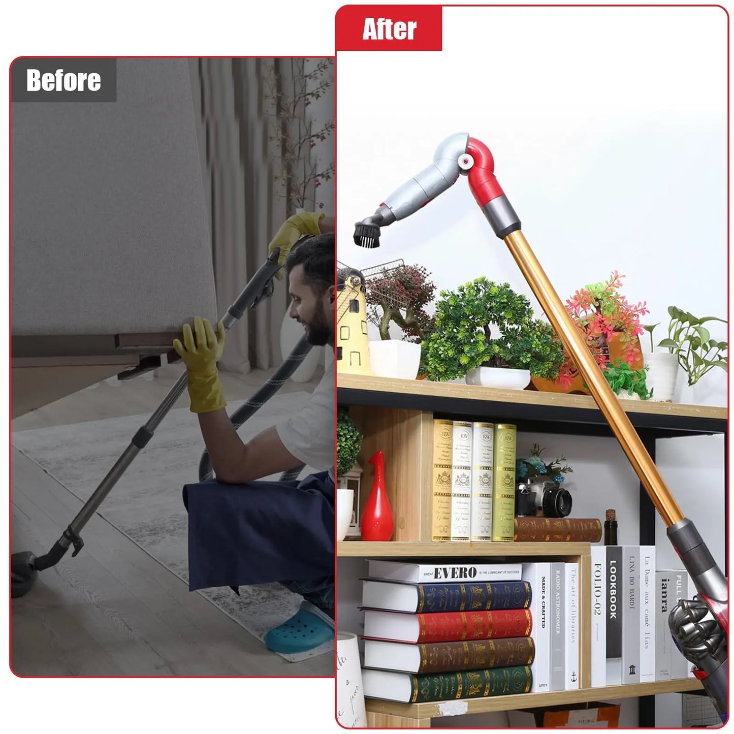 Quick Release Vacuum Cleaner Adapter for Dyson V7 V8 V10 V11 V15 Vacuum Cleaner Part Accessories Low Reach Adaptor Spare Parts