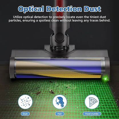 Upgraded Soft Brush Head For Dyson V7 V8 V10 V11 V15 V10 Slim Cordless Vacuum Cleaners with Green LED Light for Home