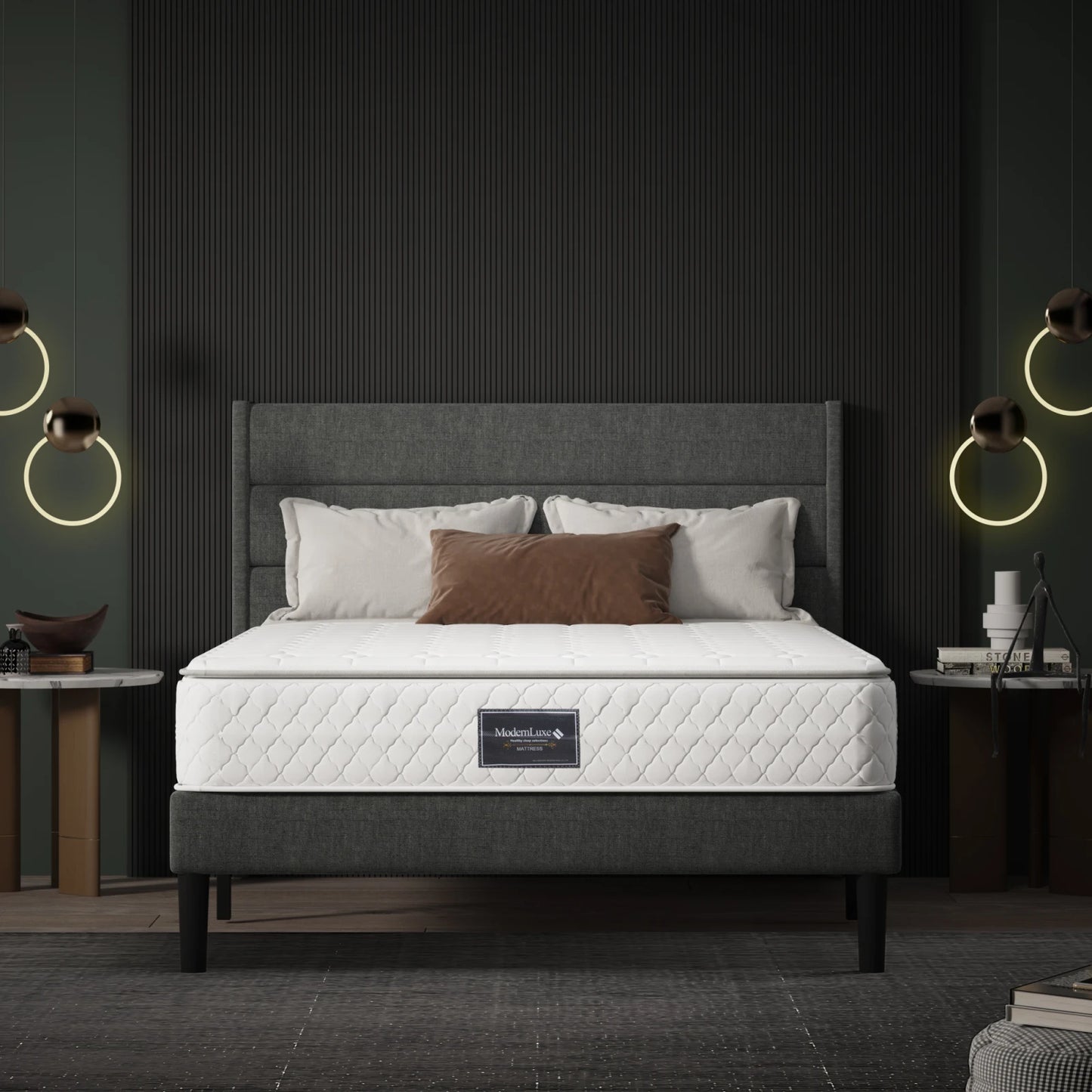 Rosahqnda spring core mattress, mattress, 7-zone spring mattress, height 25 cm, ton bags spring core mattress, H3 hardness