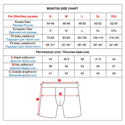 5Pcs Set Long Boxer Men Underwear Male Underpants Panties Sexy Clavin Underware Calzones BoxerShorts Boxer Shorts Homme Trunk