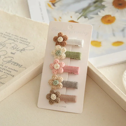 Children's Hair Clips, Handmade Headwear, Baby Hair Accessories, Full coverage fabric hair Clip Bows for Girls
