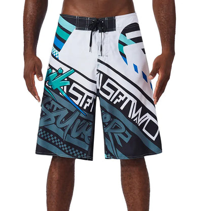 New Summer Men'S Board Casual Drawstring Pockets Shorts Beach Brand Short Surfing Bermudas Male Boardshorts Quick Dry For Sports