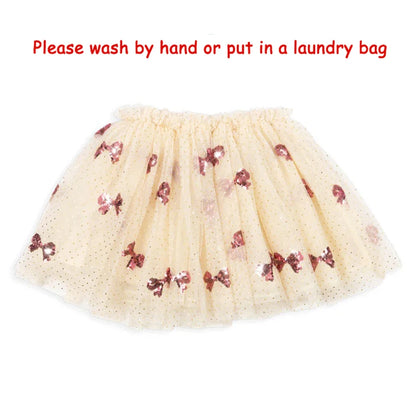 2024 Christmas KS Girls Princess Mesh Dress Kids Pretty Sequin Dresses Baby Cute Skirt Carnival Party Children Voile Dress Gifts