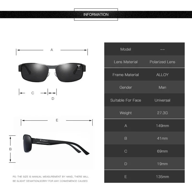 Car High-End Leisurely Luxury Sunglasses For Tesla Model 3 Model Y Model S Model X Cybertruck Roadster Men Women Fashion Goggles