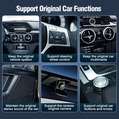 AUTOTOP Wireless CarPlay Android Auto for Mercedes Benz A B C E CLA GLA GLK ML Sprinter NTG4.5 Becker Module Navigation