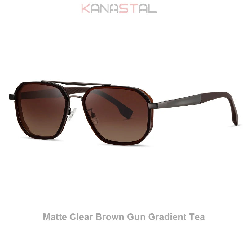 Men Polarized Sunglasses UV400 Sun Glasses Women Metal Eyeglasses Frame Outdoor Fishing Cycling Goggles Anti Glare Shade Eyewear