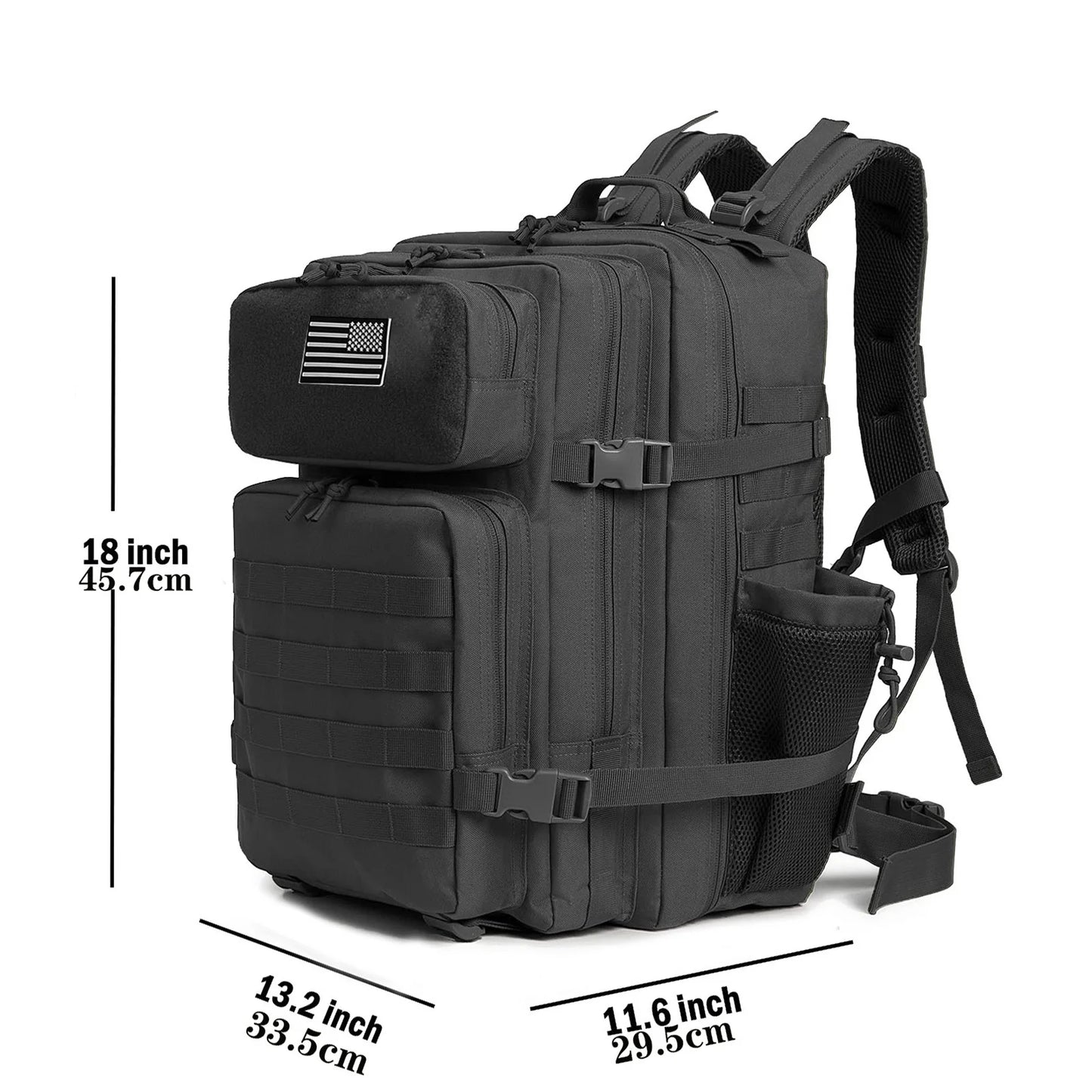 Tactical Backpacks For Men Molle Daypack 35L/45L Large 3 Day Bug Out Bag Hiking Rucksack With Bottle Holder  nylon backpack