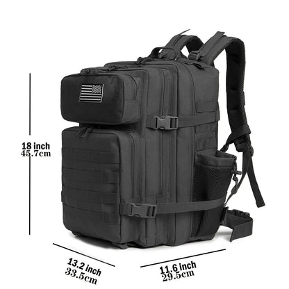 Tactical Backpacks For Men Molle Daypack 35L/45L Large 3 Day Bug Out Bag Hiking Rucksack With Bottle Holder  nylon backpack