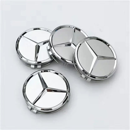 4pcs 75mm Car Wheel Center Hub Caps Cover For Mercedes Benz AMG A B G R Class GLA GLK W176  W108 W168 W204 W251 W463 Accessories