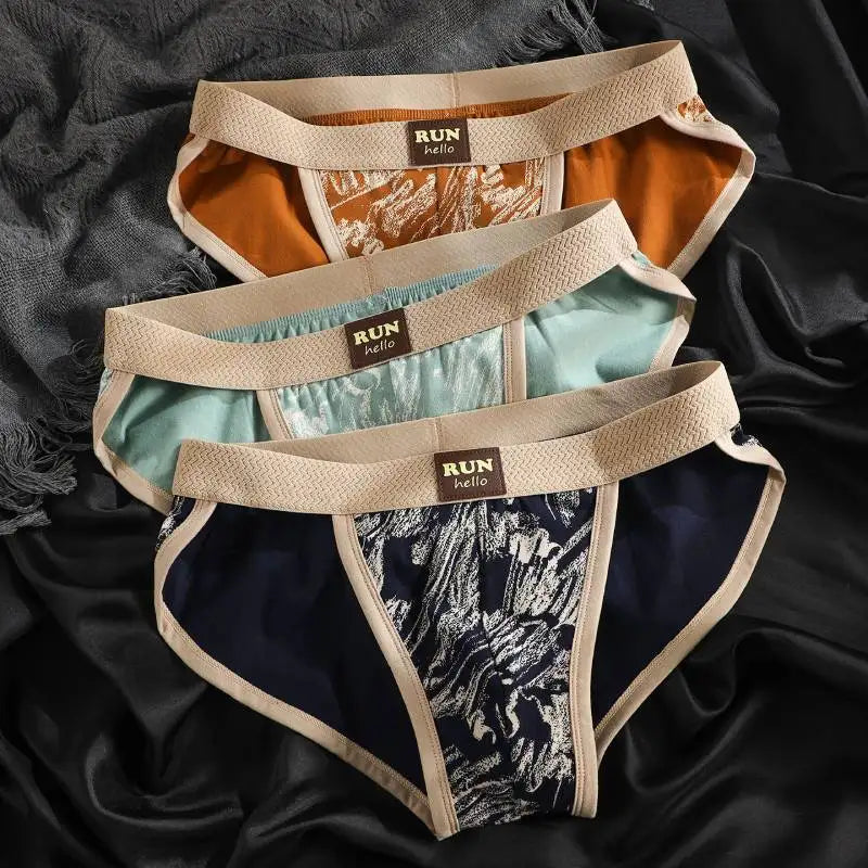3Pcs Men's Briefs Breathable Underwear Comfortable Panties Shorts Sexy Gifts for Man Underpants  Lingerie Male Panties