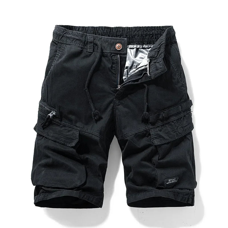 New Men Summer Cotton Cargo Camouflage Shorts Men Clothing Casual Breeche Bermuda Beach Jogger Shorts Male Hot Dropshipping