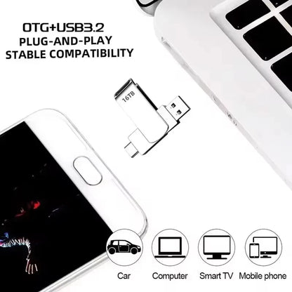 NEW 16TB USB 3.2 Flash Drives High Speed Transfer Metal Pendrive Memory Card Pendrive Flash Disk Memoria Waterproof Stick 2026