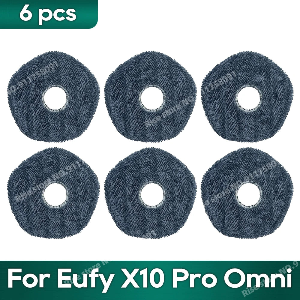 Accessories fit for Eufy X10 Pro Omni Robot Vacuum Dust Bag Hepa Filter Roller Side Brush Mop Cloth