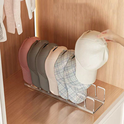 Hat Stand for Baseball Caps No Install Acrylic Hat Organizer for 7 Baseball Caps Hat Racks for Baseball Caps Display Organizer