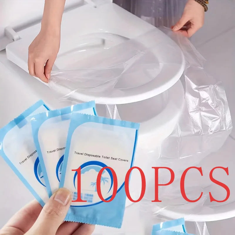 30/50/60/100Pcs Disposable Toilet Seat Cover Mat Portable Safety Toilet Seat Pad For Travel Camping Hotel Toilet Paper Pad