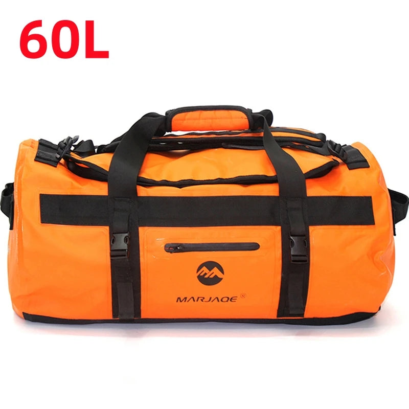30L 60L 90L Kayaking Bag Waterproof Bag Dry Saddle Luggage Storage Beach Rafting Travel Camping Swimming Bags Drifting Bag X499A