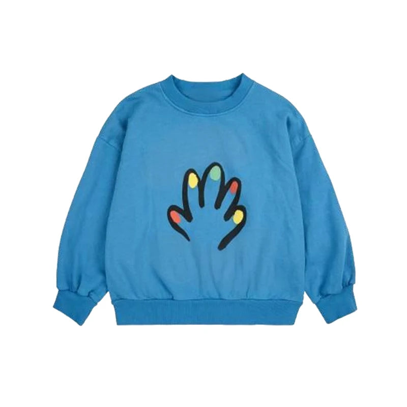 2025 New Children's Spring Autumn Hoodie Cartoon Print Unisex Sweatshirt European Style Top for Boys And Girls