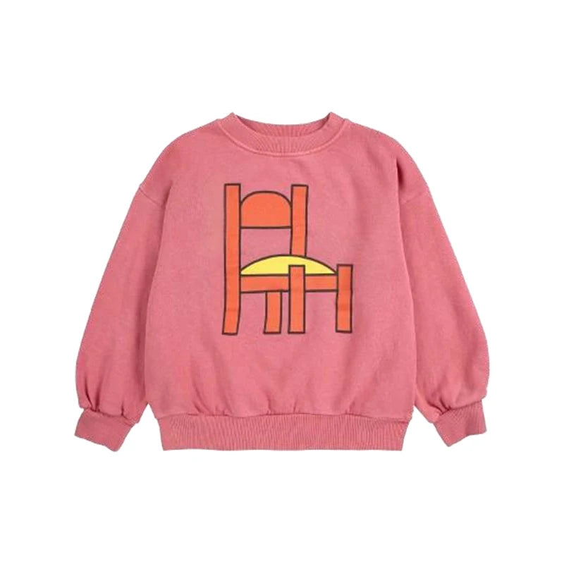 2025 New Children's Spring Autumn Hoodie Cartoon Print Unisex Sweatshirt European Style Top for Boys And Girls