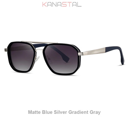 Men Polarized Sunglasses UV400 Sun Glasses Women Metal Eyeglasses Frame Outdoor Fishing Cycling Goggles Anti Glare Shade Eyewear