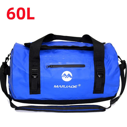 30L 60L 90L Kayaking Bag Waterproof Bag Dry Saddle Luggage Storage Beach Rafting Travel Camping Swimming Bags Drifting Bag X499A