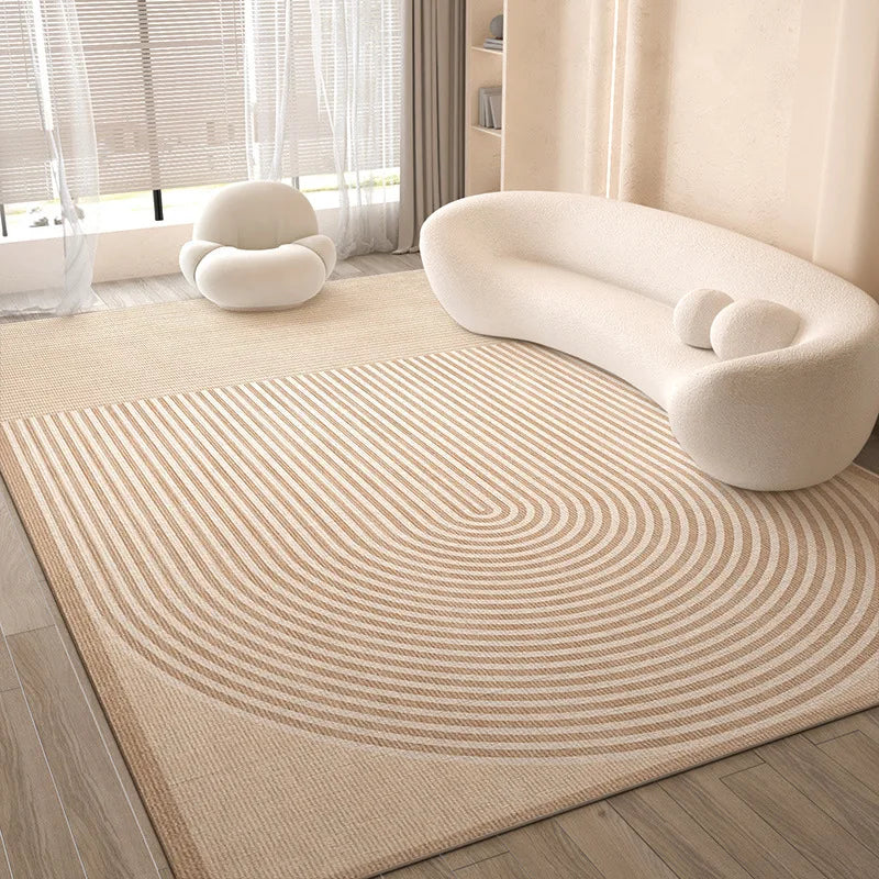 Ins Simple Style Room Decor Non-slip Carpet Nordic Light Luxury Soft Large Living Room Rugs Lint-free Easy Cleaning Tatami Mat