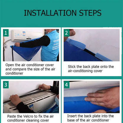 110cm Large Air Conditioner Cleaning Cover Kit  AC Cleaning Water Receiving Bags Household Hanging Air Conditioner Cleaner Sets