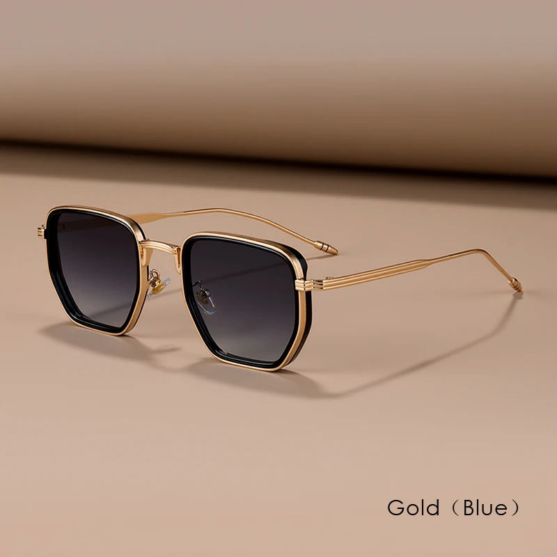 Square Frame Sunglasses UV400, Oversized Full Frame Design with Polarized Lenses, Fashion Sun Protection for Daily Wear