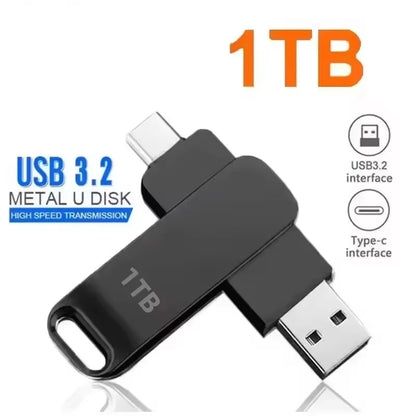 NEW 16TB USB 3.2 Flash Drives High Speed Transfer Metal Pendrive Memory Card Pendrive Flash Disk Memoria Waterproof Stick 2026