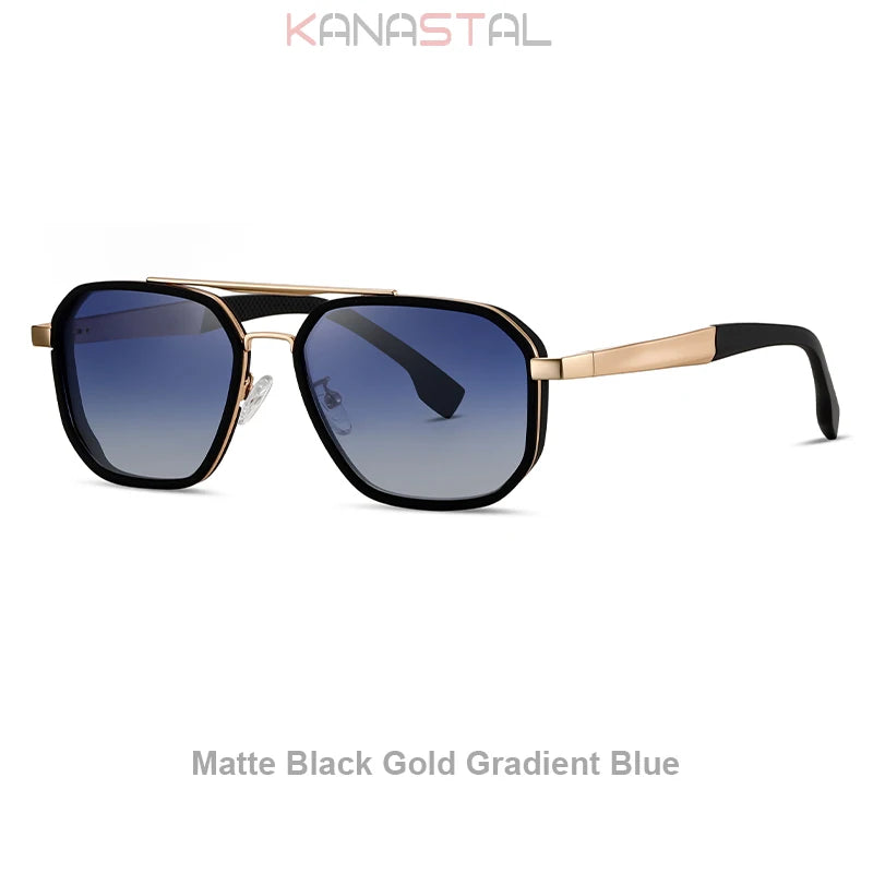 Men Polarized Sunglasses UV400 Sun Glasses Women Metal Eyeglasses Frame Outdoor Fishing Cycling Goggles Anti Glare Shade Eyewear