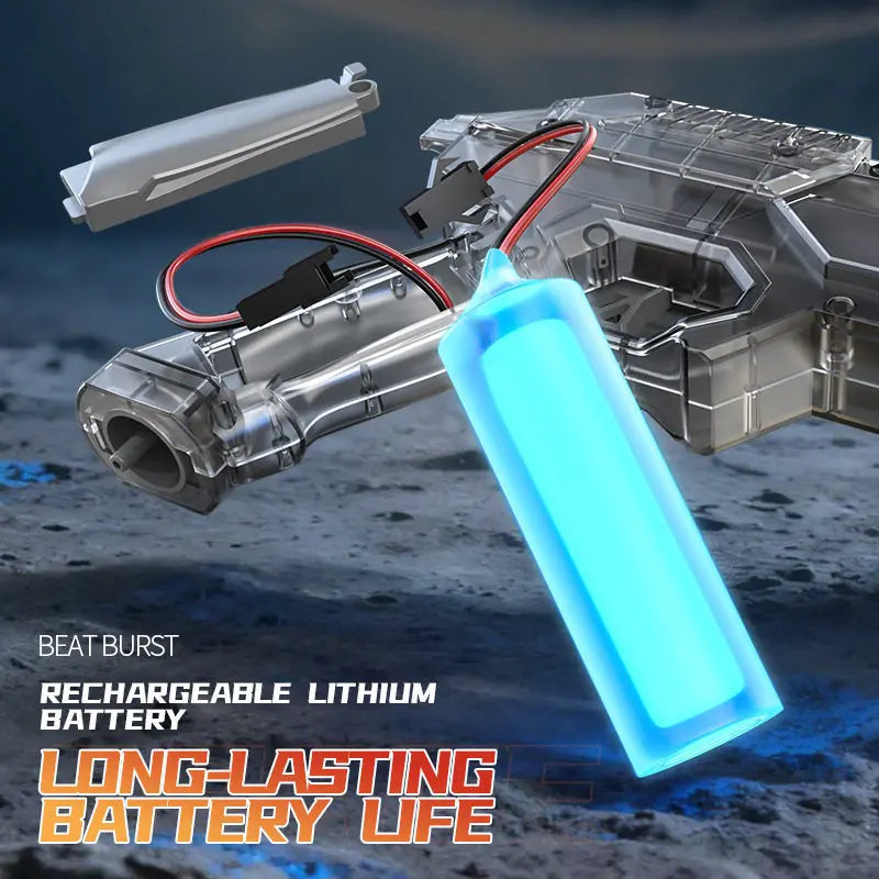 2026 Energy Gathering Ring Electric Water Gun Led Emitting Automatic Continuous Water Squirt Gun Summer Outdoor