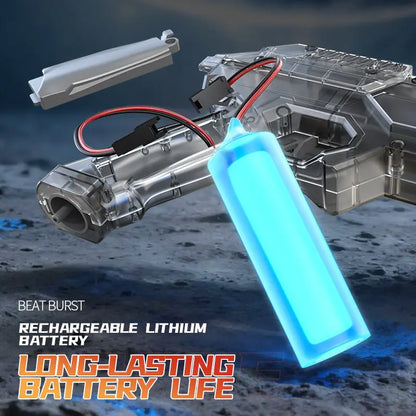 2026 Energy Gathering Ring Electric Water Gun Led Emitting Automatic Continuous Water Squirt Gun Summer Outdoor