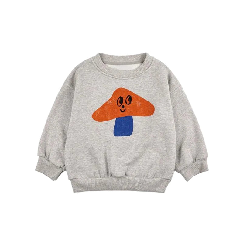 2025 New Children's Spring Autumn Hoodie Cartoon Print Unisex Sweatshirt European Style Top for Boys And Girls