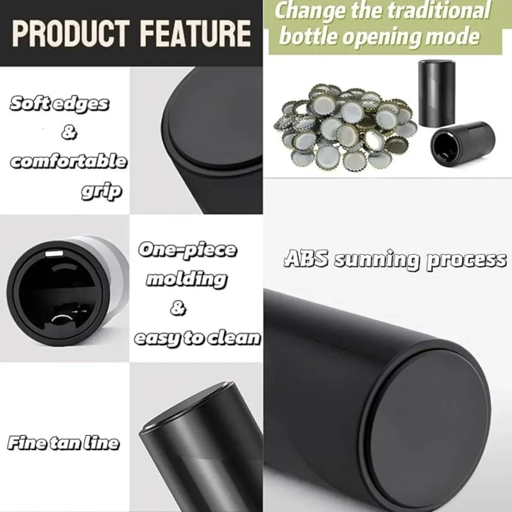 1-4Pcs Automatic Beer Bottle Opener Downward Push Bottle Opener Wine Beer Soda Cap Opener Kitchen Accessories
