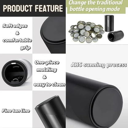 1-4Pcs Automatic Beer Bottle Opener Downward Push Bottle Opener Wine Beer Soda Cap Opener Kitchen Accessories