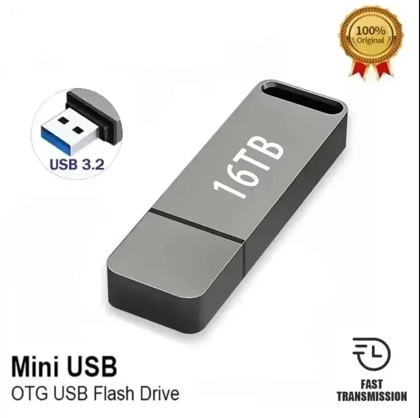 2026 Flash Drive Metal High-Speed Wireless Bluetooth Transmitter USB 16TB 2TB Car Stereo Music Audio Receiver Bluetooth Adapter