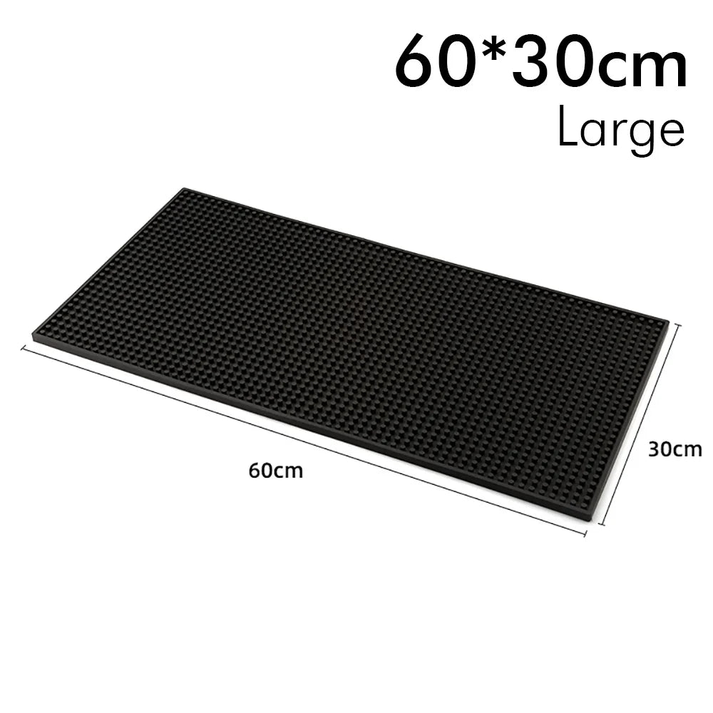 Rubber Bar Mat Anti-slip PVC Cafe Bar Mats Home Cup Mat Waterproof Heat Resistant Durable Kitchen Drain Mat Dish Drying Mats