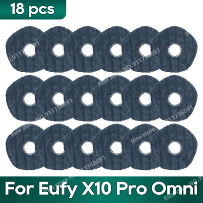 Accessories fit for Eufy X10 Pro Omni Robot Vacuum Dust Bag Hepa Filter Roller Side Brush Mop Cloth