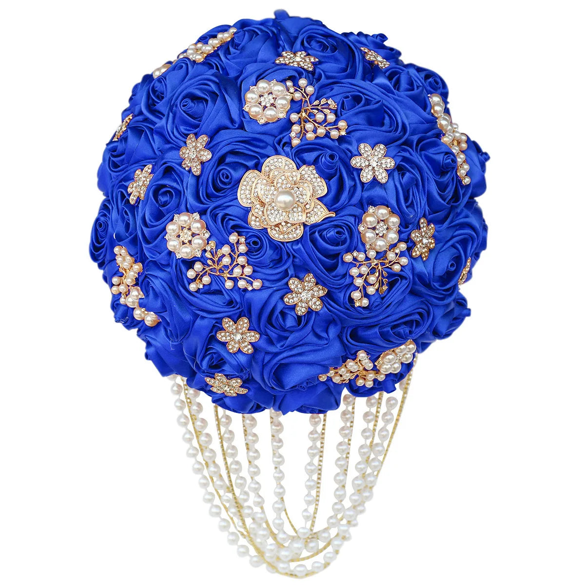 Kyunovia Customized Best Quality Ivory Brooch Bouquet Wedding Bouquet de mariage Wedding Bouquets Pearl Flowers buque de noiva