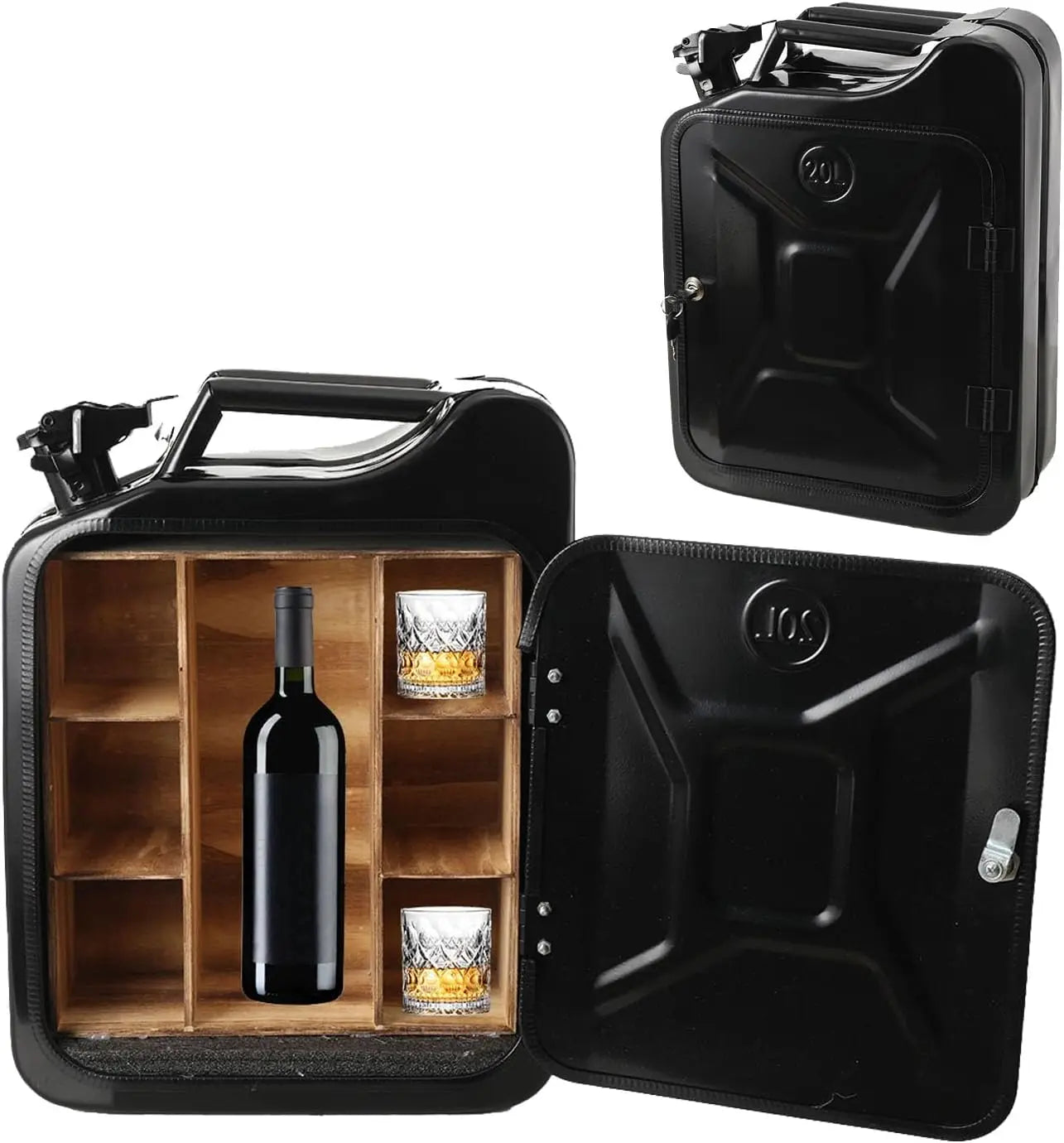 Mini Wine Cabinet Christmas Gift Can Bar Men's Gifts Creative Wine Storage Box Dispenser, Jerry Can Mini Whiskey Bar