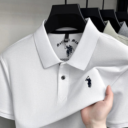 High end 100%cotton short sleeve polo shirt men's fashion luxury brand Paul embroidery top summer breathable casual golf T-shirt