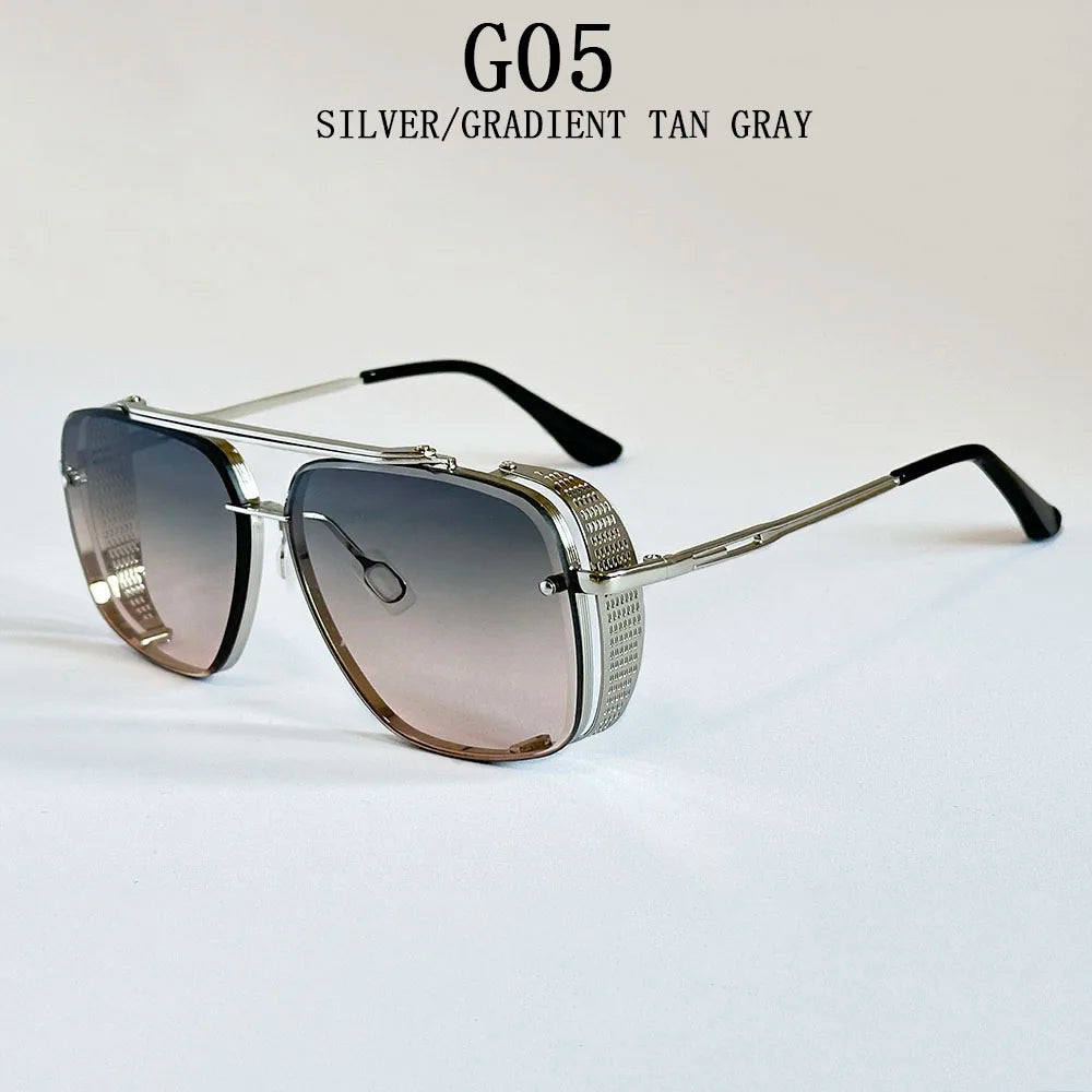 2025 Steampunk Sunglass Men Vintage Square Sunglasses Women Trendy Retro Punk Fashion Glasses Gafas De Sol Hombre Luxe Zonnebril