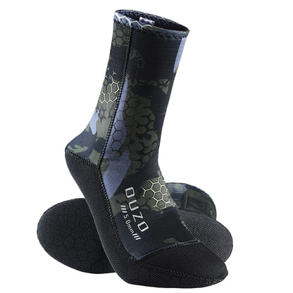 5mm Neoprene Diving Socks Summer Diving Sport Socks Surf Beach Booties Anti-Slip Swimming Fin Sand Proof Ice Bath Warm Socks