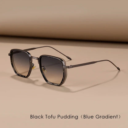 Square Frame Sunglasses UV400, Oversized Full Frame Design with Polarized Lenses, Fashion Sun Protection for Daily Wear