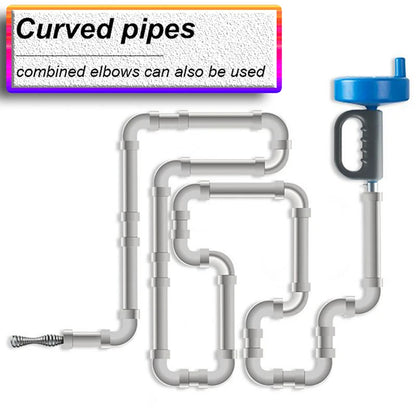 Extendable Bathroom Kitchen Cleaning Tools 3 Meters Sewer Pipe Plunger Dredge Toilet Sink Drain Unblocker Handheld Household