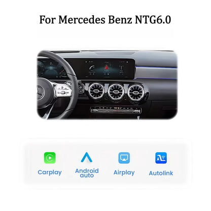 10.25/ 12.3inch Dual Touch Screen Wireless CarPlay for Mercedes Benz A B C E GLA GLB GLC GLE GLS CLA MBUX NTG6.0 BT Head Unit